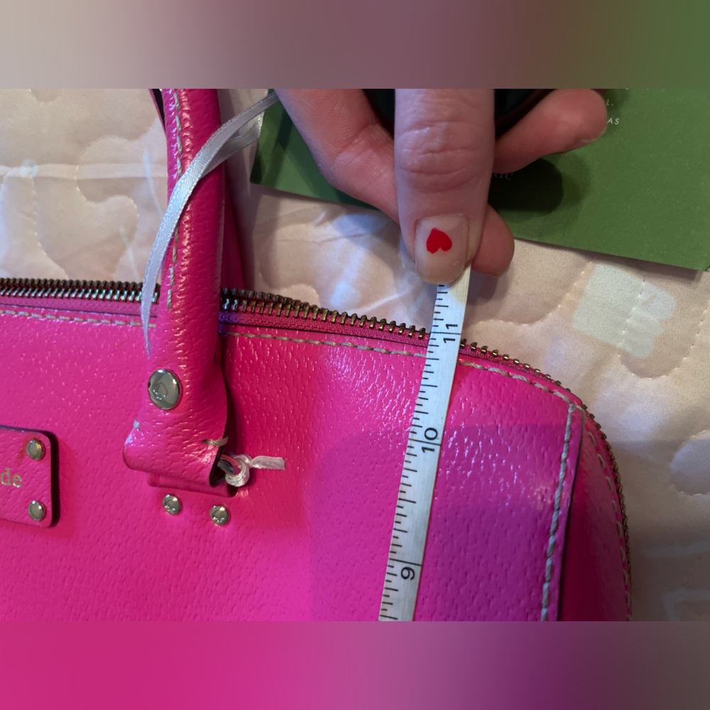 Kate Spade Pink Leather Laptop Satchel Bag and Dust Bag NWT - Picture 7 of 13